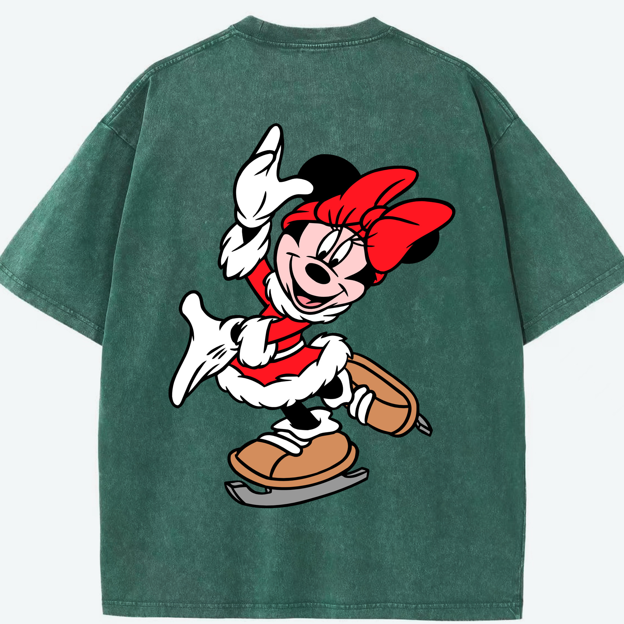 （画像用） ミッキーマウス Mickey Mouse 綿100% ヴィンテージ風 半袖Tシャツ（背面プリント）